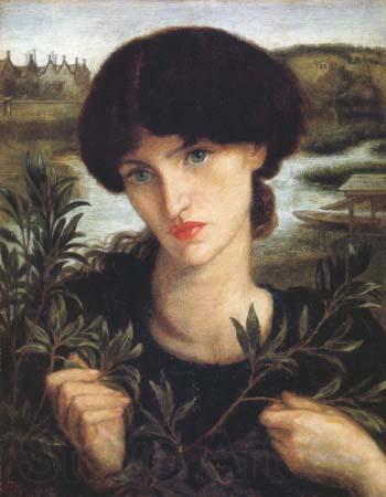 Dante Gabriel Rossetti Water Willow (mk28) Norge oil painting art